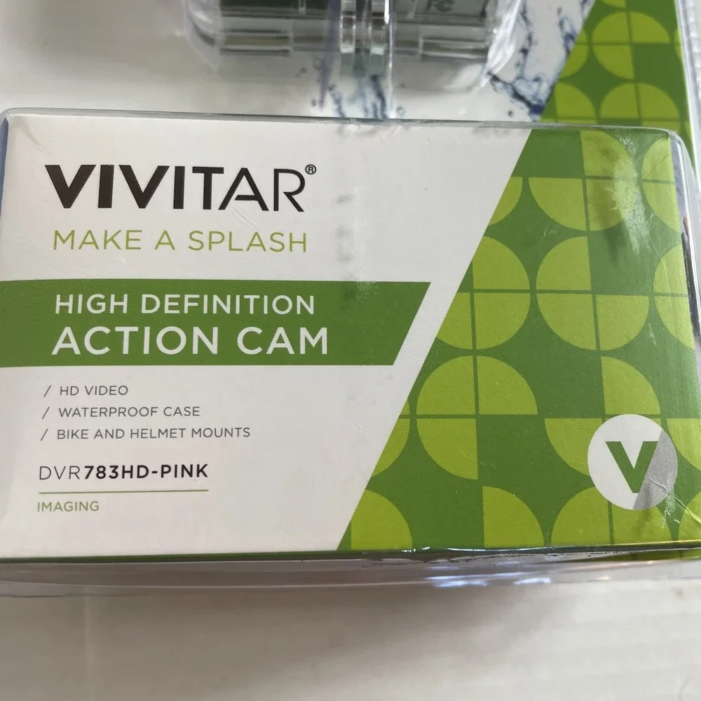 VIVITAR HIGH DEFINITION ACTION WATERPROOF VIDEO CAMERA + 2 MOUNTS 2.0